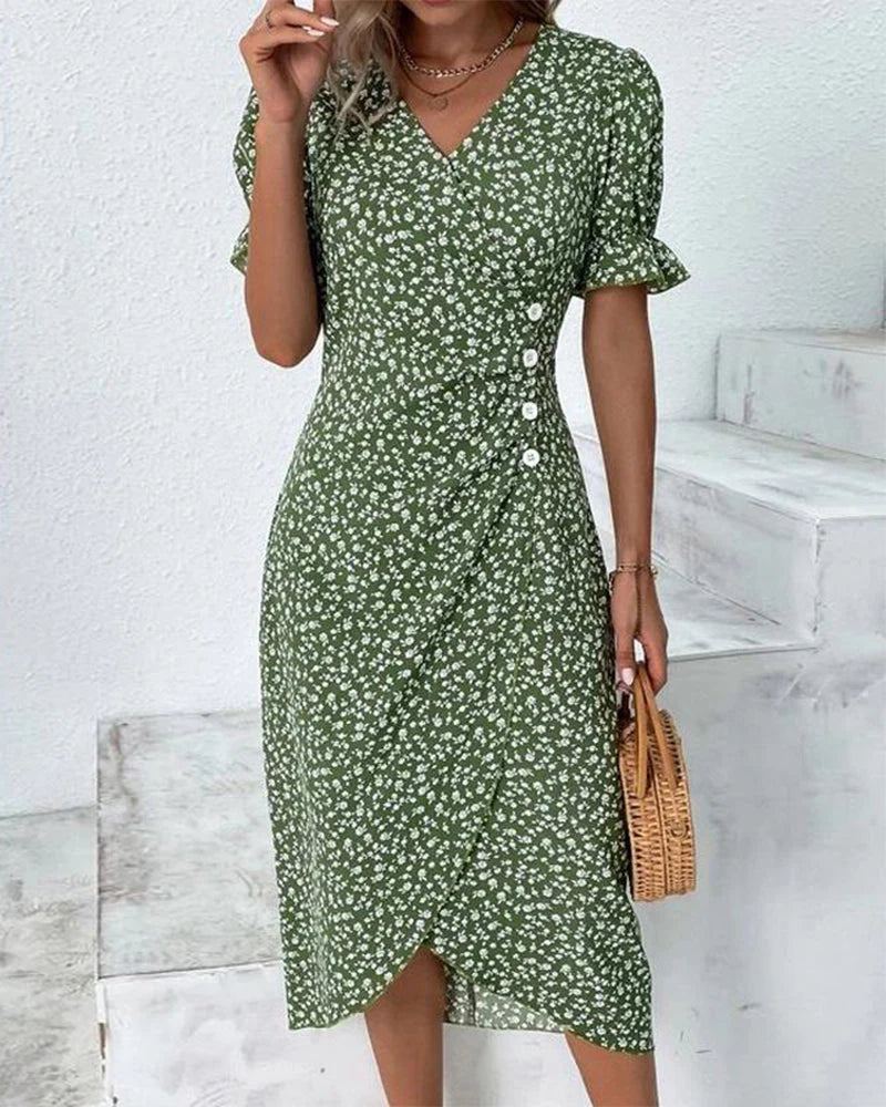 NUVOLA™ - ELEGANTE BUIKBEDEKKENDE JURK