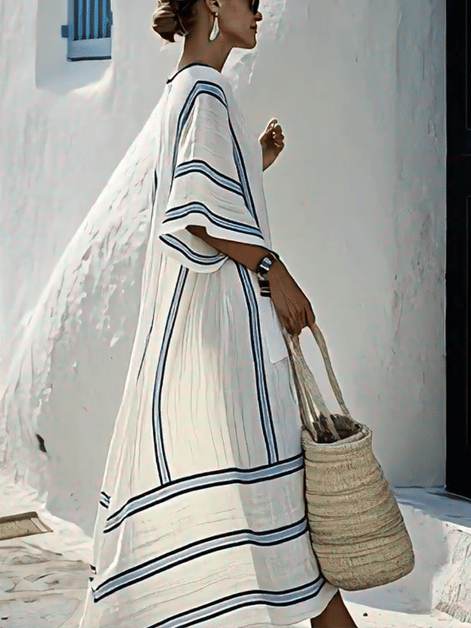 Clara Loose Striped Dress