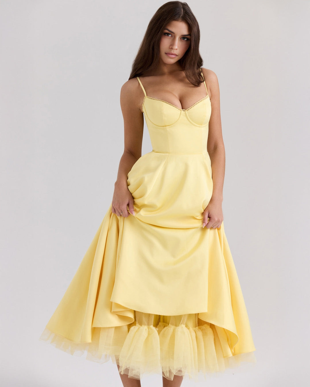 Alina Corset Midi Jurk