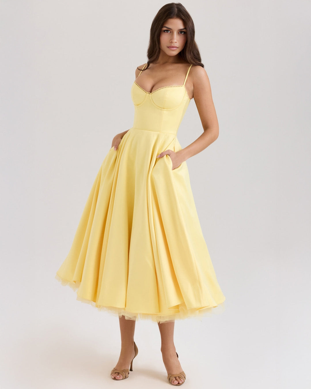 Alina Corset Midi Jurk