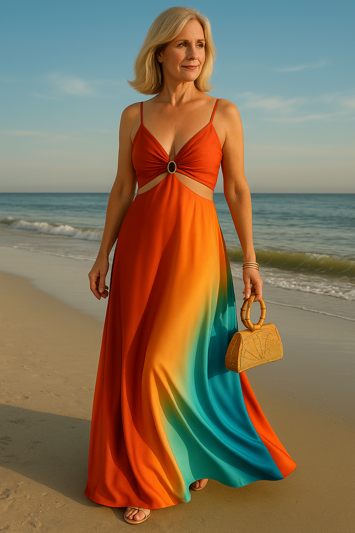 SOLARIA Maxi Jurk