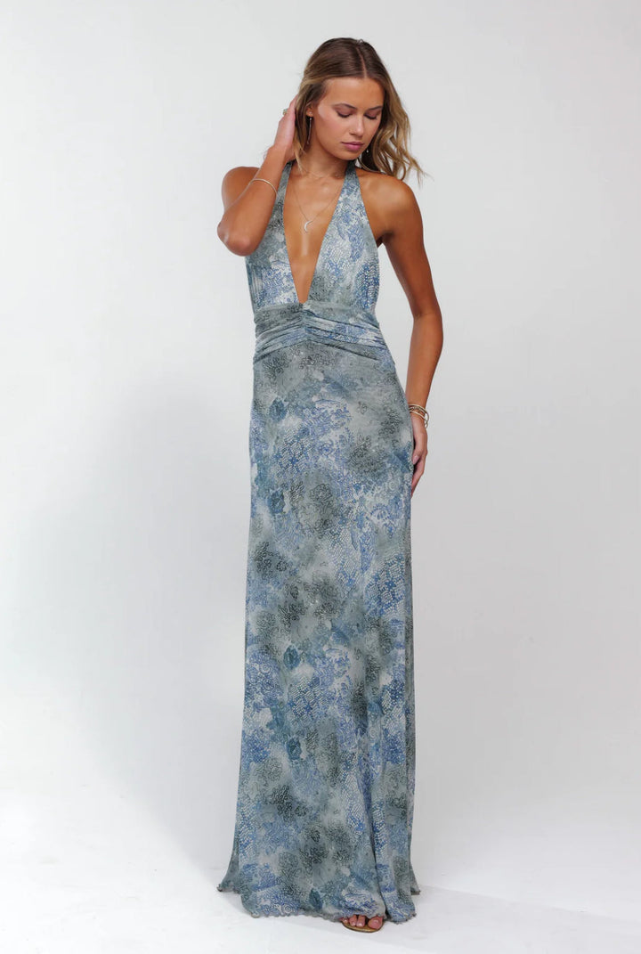 Coastal Bloom Maxi Jurk