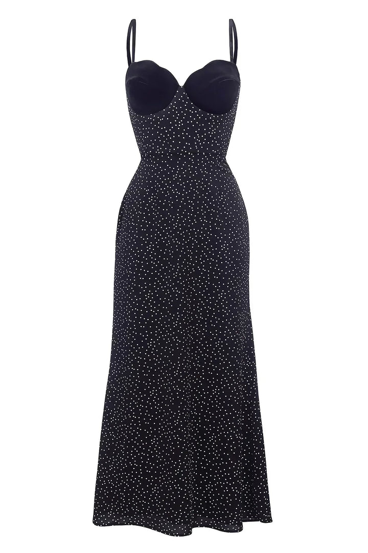 Selina Satin Slip Midi Jurk
