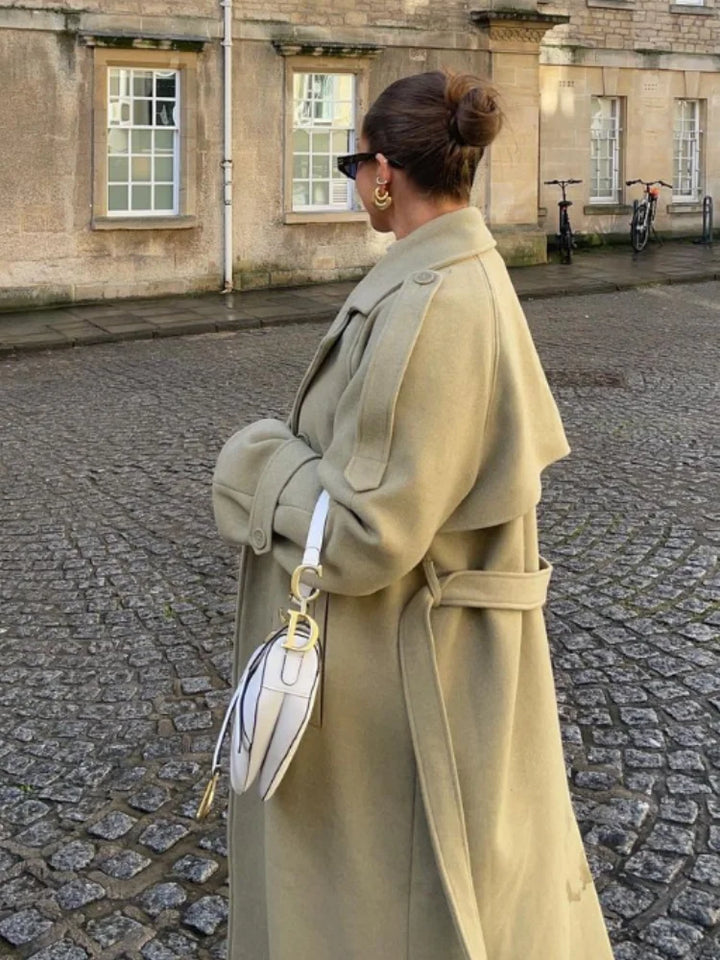 ELEGANT LONG WOOLEN COAT