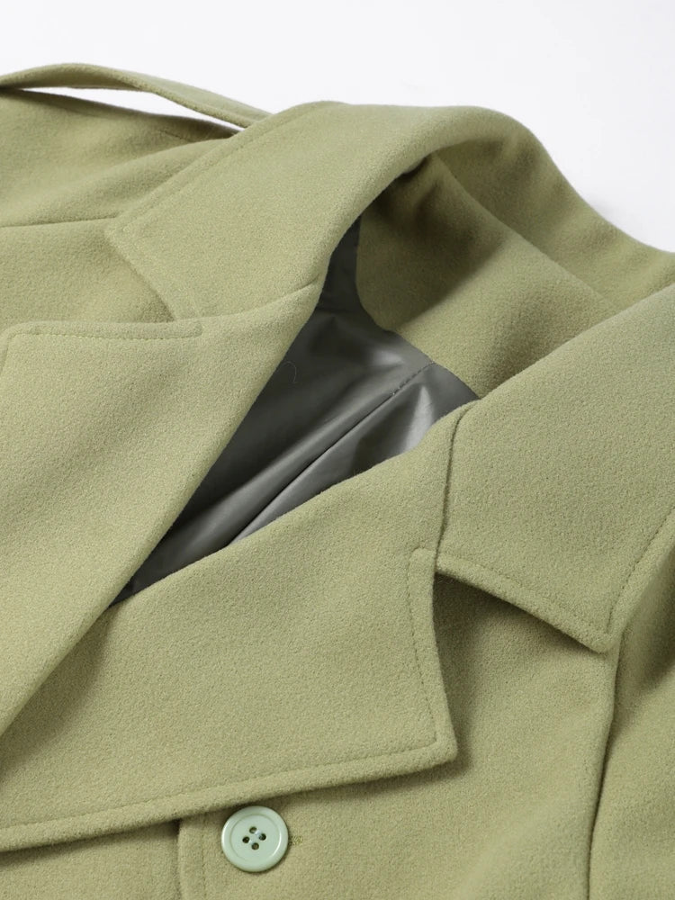 ELEGANT LONG WOOLEN COAT