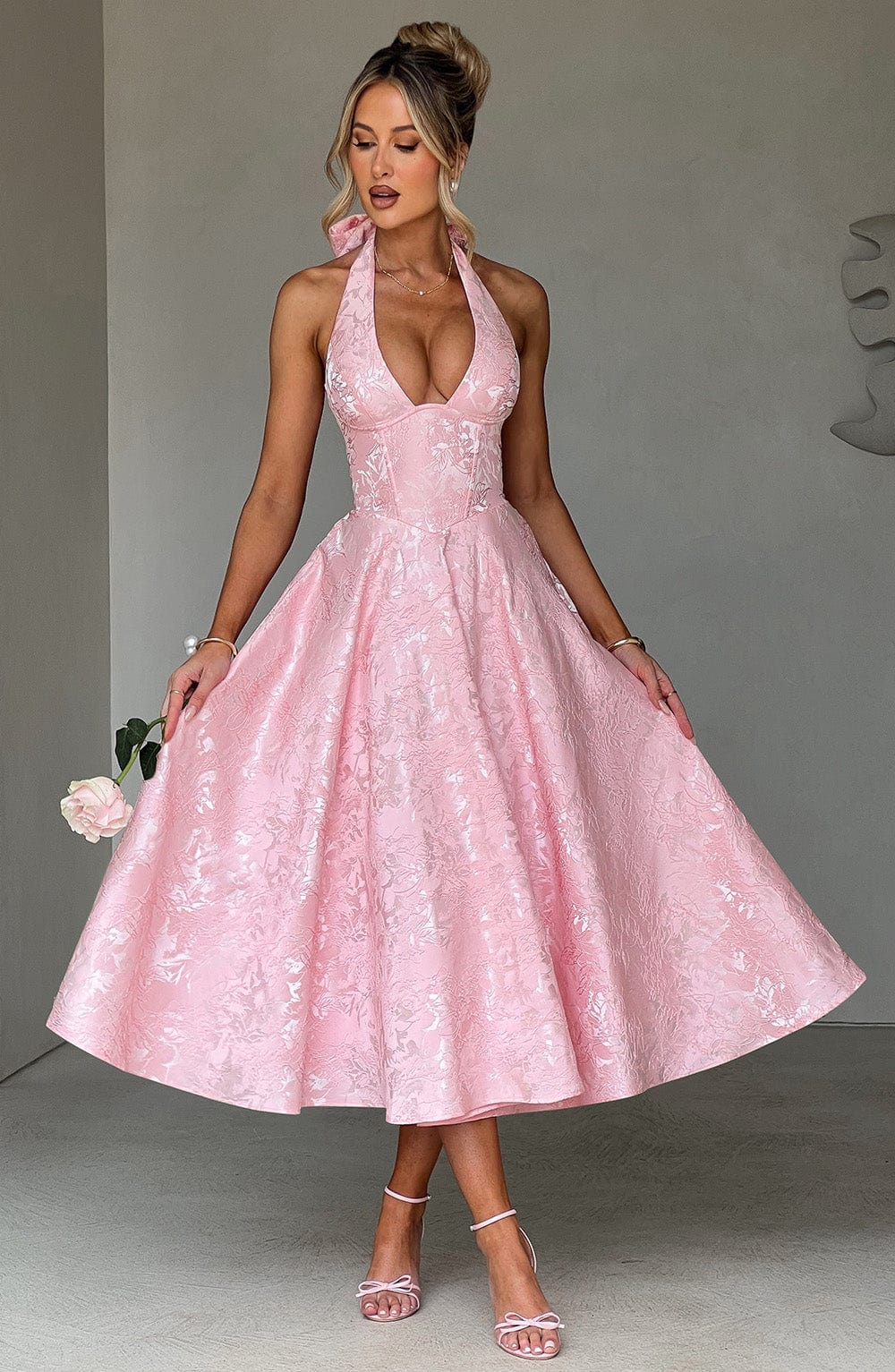 Catalina Romantic Midi Jurk