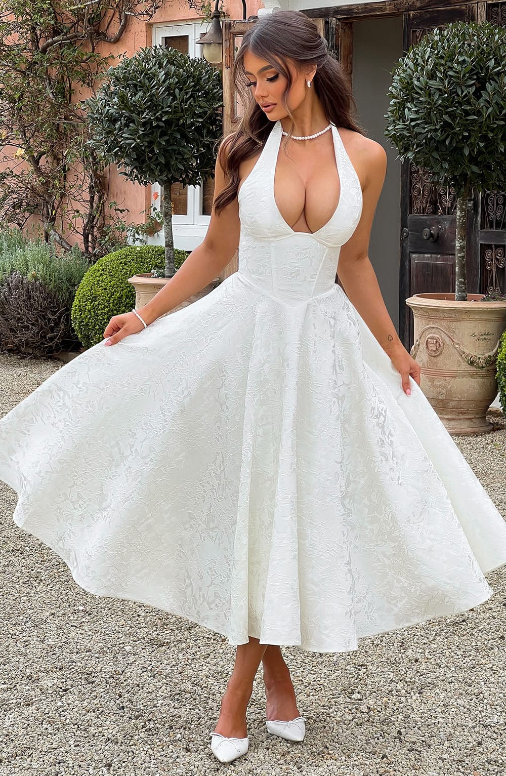 Catalina Romantic Midi Jurk