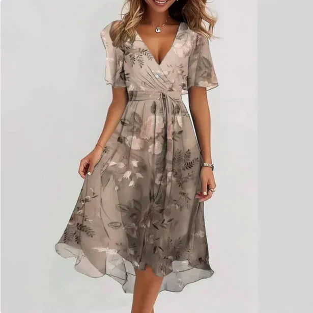 Isabella™  |  Elegante Zomerse Jurk met V-Halslijn